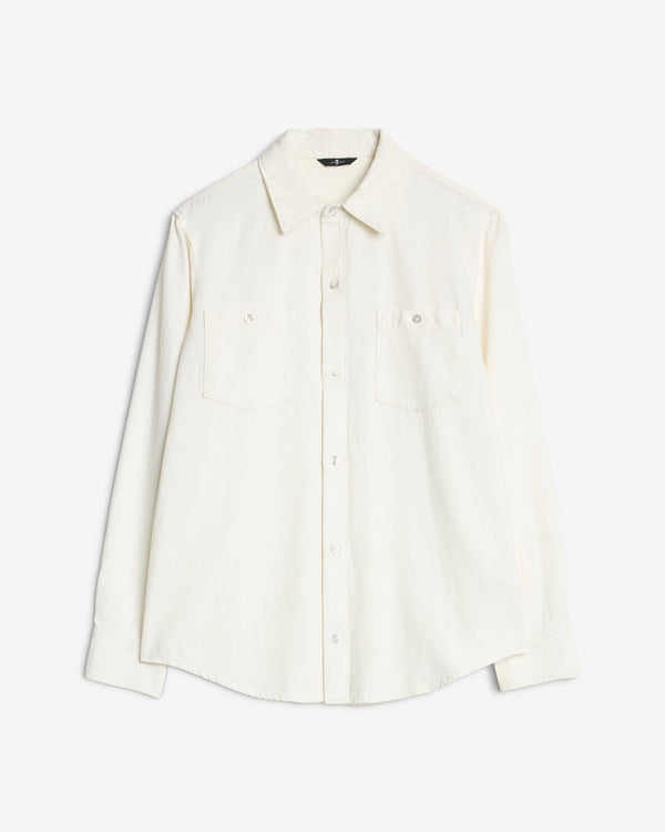 7 for all mankind Linen Blend Overshirt Shirts