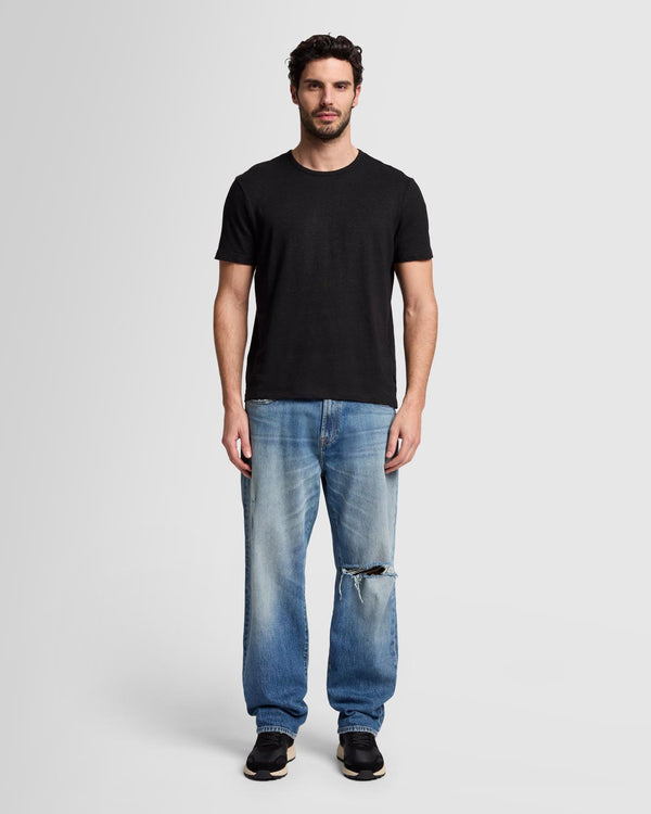 7 For All Mankind Linen Blend Tee Tees