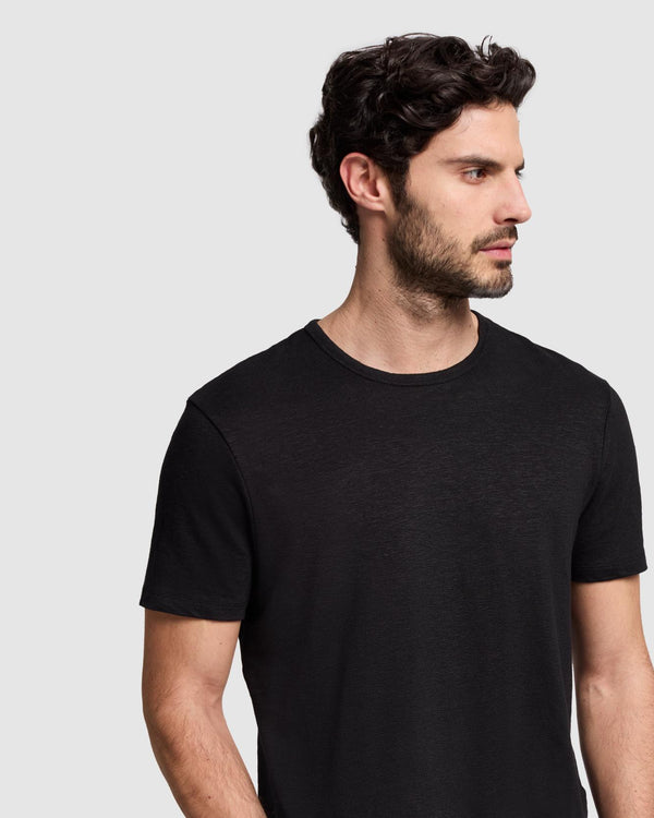 7 For All Mankind Linen Blend Tee Tees