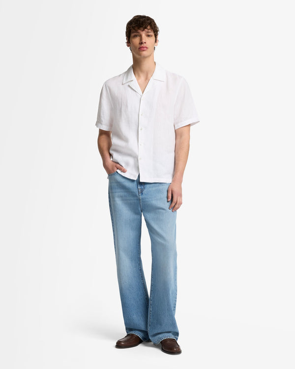 7 For All Mankind Linen Camp Shirt Shirts