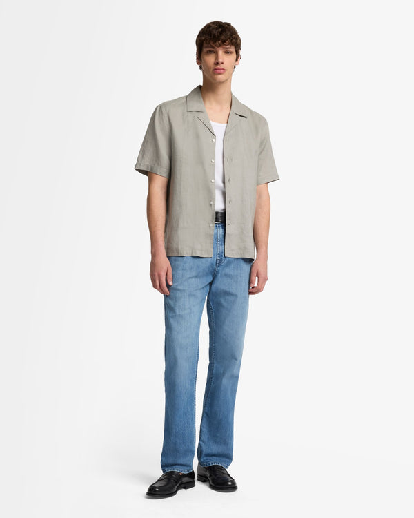 7 For All Mankind Linen Camp Shirt Shirts