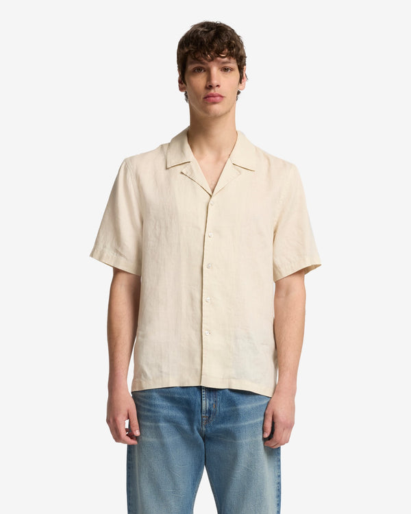 7 For All Mankind Linen Camp Shirt Shirts