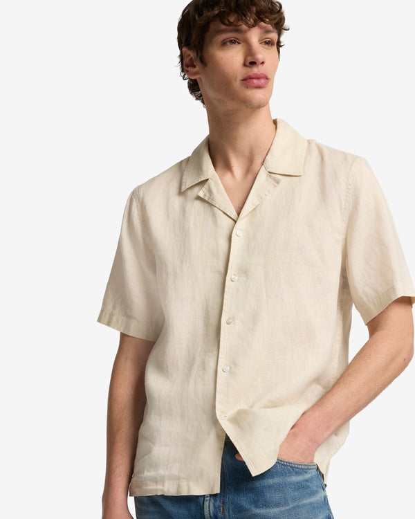 7 For All Mankind Linen Camp Shirt Shirts