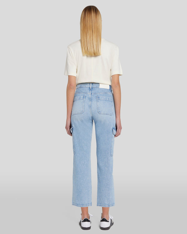 7 For All Mankind Logan Cropped Cargo Jean Jeans
