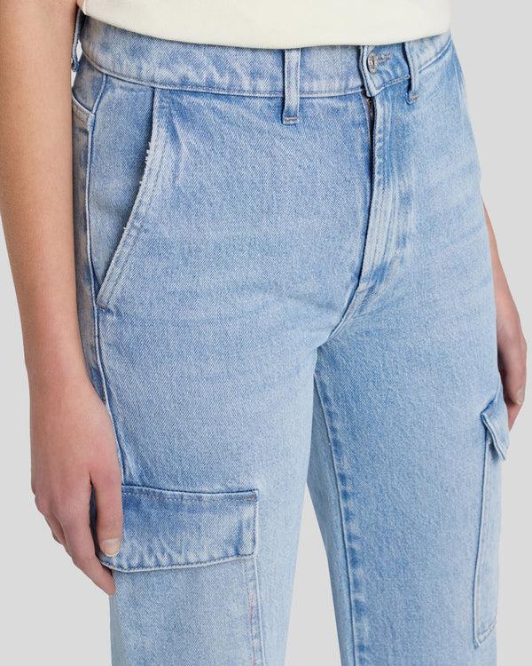 7 For All Mankind Logan Cropped Cargo Jean Jeans