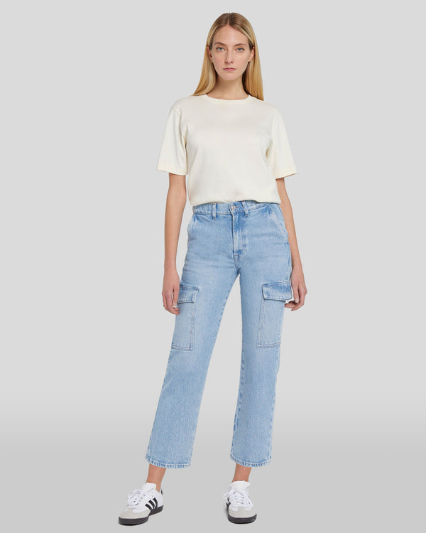 7 for all mankind Logan Cropped Cargo Jean Jeans