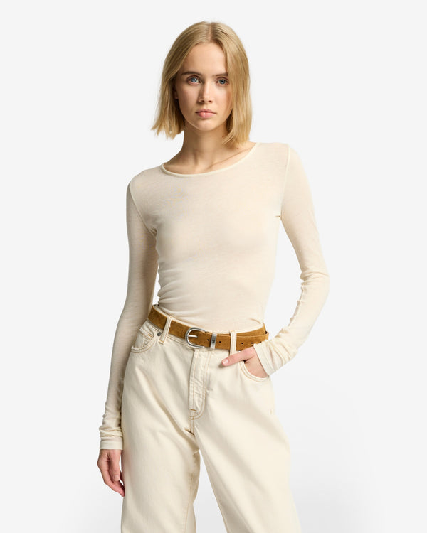 7 For All Mankind Long Sleeve Crew Tops