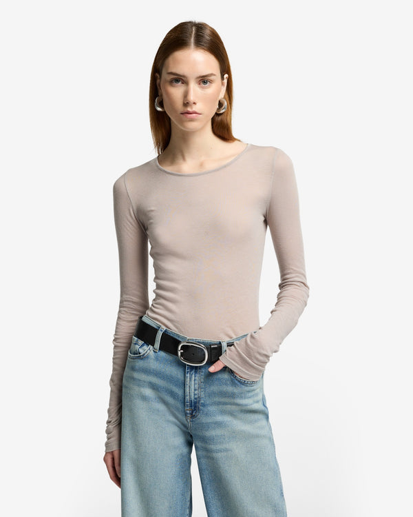 7 For All Mankind Long Sleeve Crew Tops