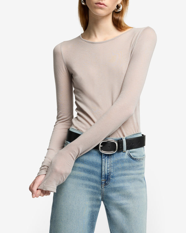 7 For All Mankind Long Sleeve Crew Tops