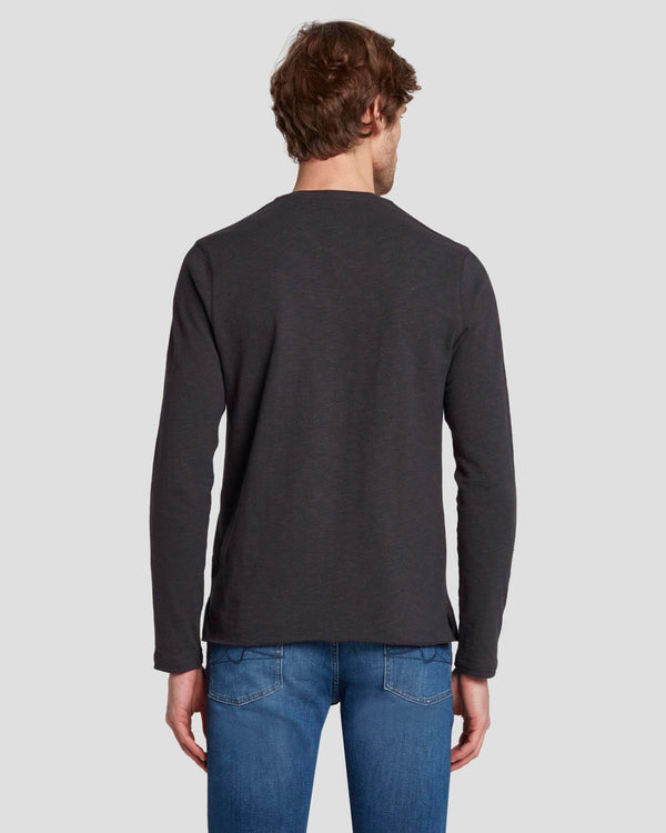 7 For All Mankind Long Sleeve Henley Tees