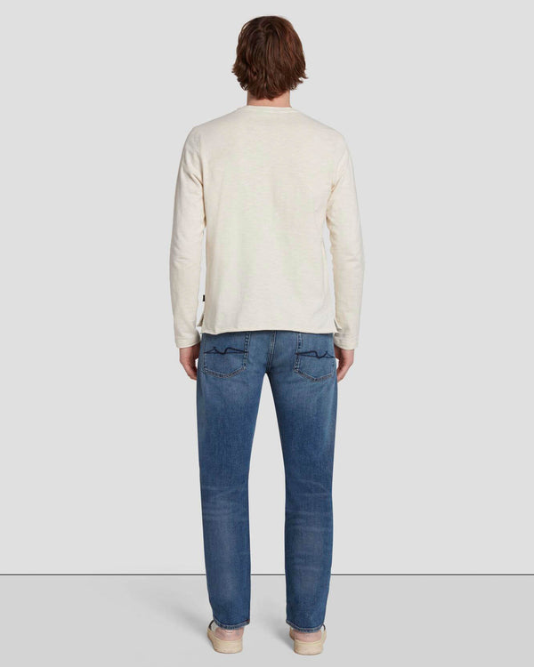 7 For All Mankind Long Sleeve Henley Tees