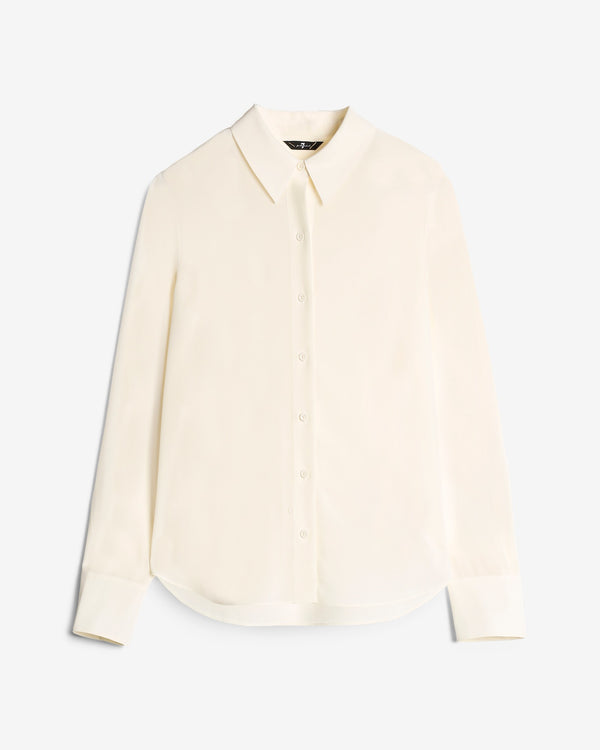 7 for all mankind Long Sleeve Silk Blouse Tops