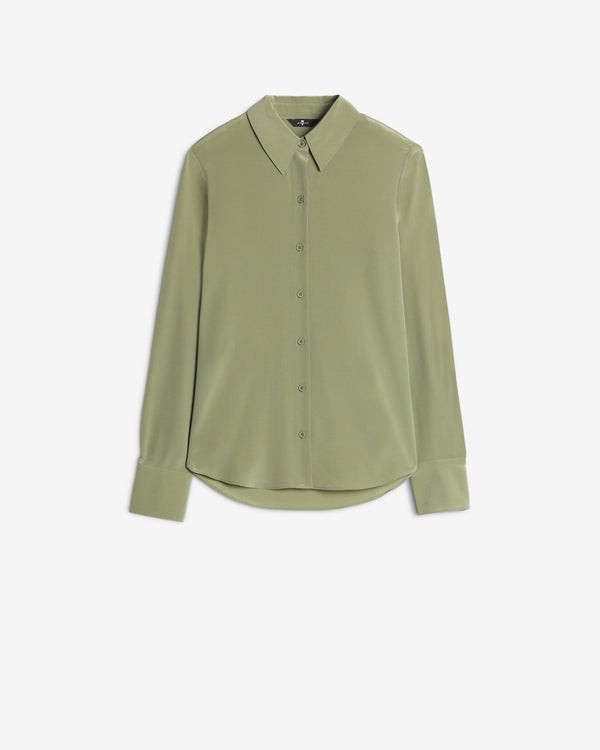 7 for all mankind Long Sleeve Silk Blouse Tops