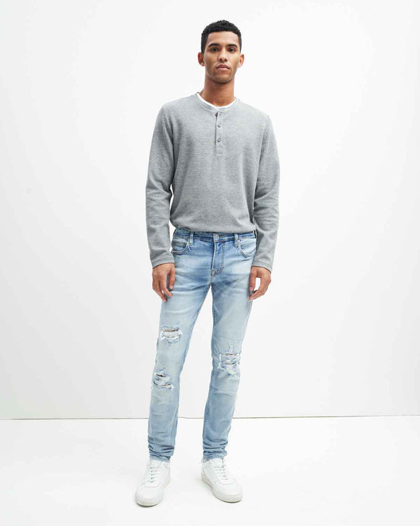 7 for all mankind Luxe Sport Stacked Skinny Jeans