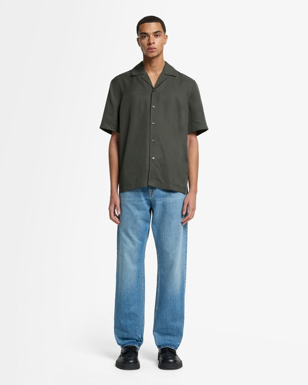 7 For All Mankind Lyocell Camp Shirt Shirts