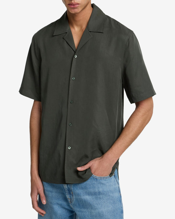 7 For All Mankind Lyocell Camp Shirt Shirts