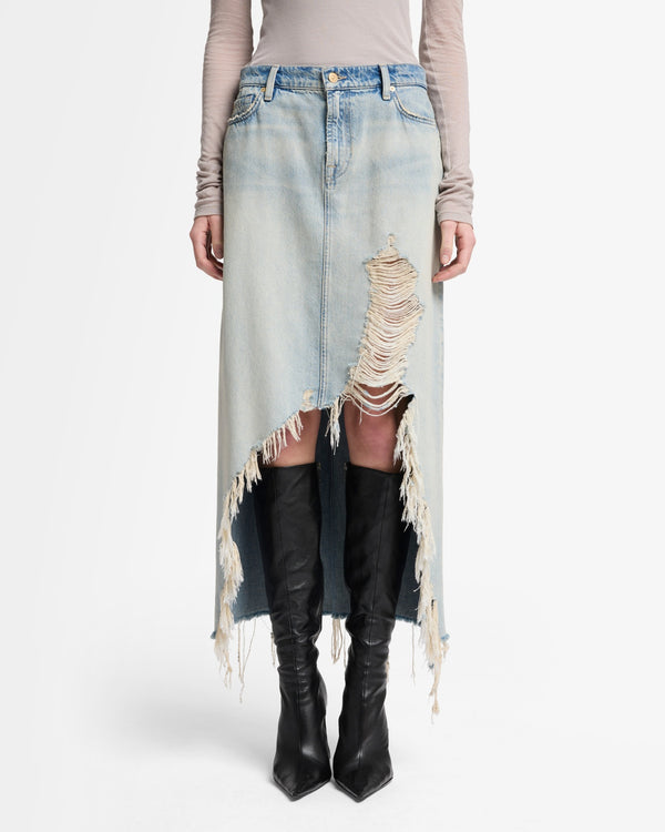 7 For All Mankind MANKIND Denim Midi Skirt Skirts