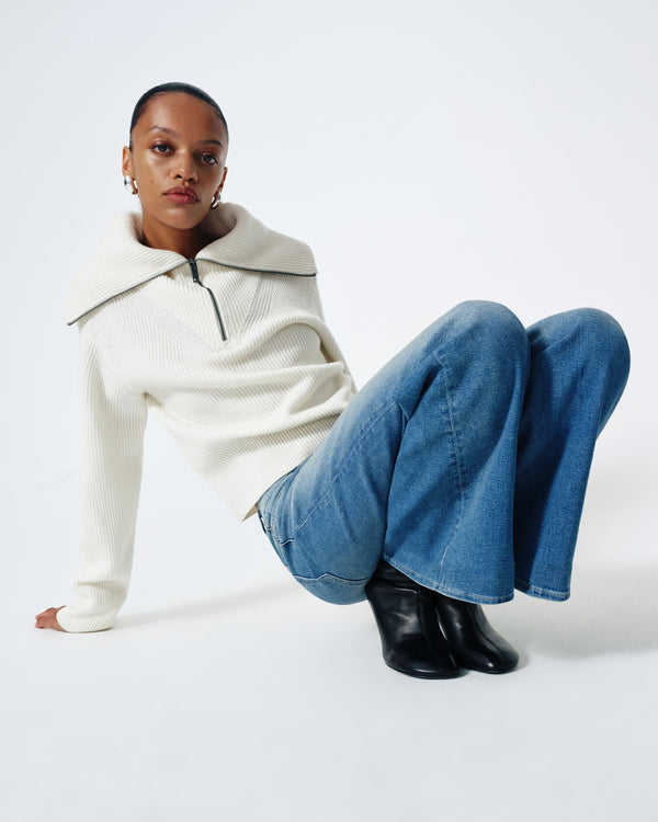 7 For All Mankind Merino Half Zip Sweater Sweaters