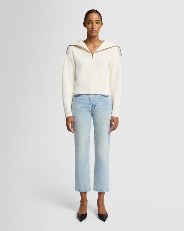 7 For All Mankind Merino Half Zip Sweater Sweaters