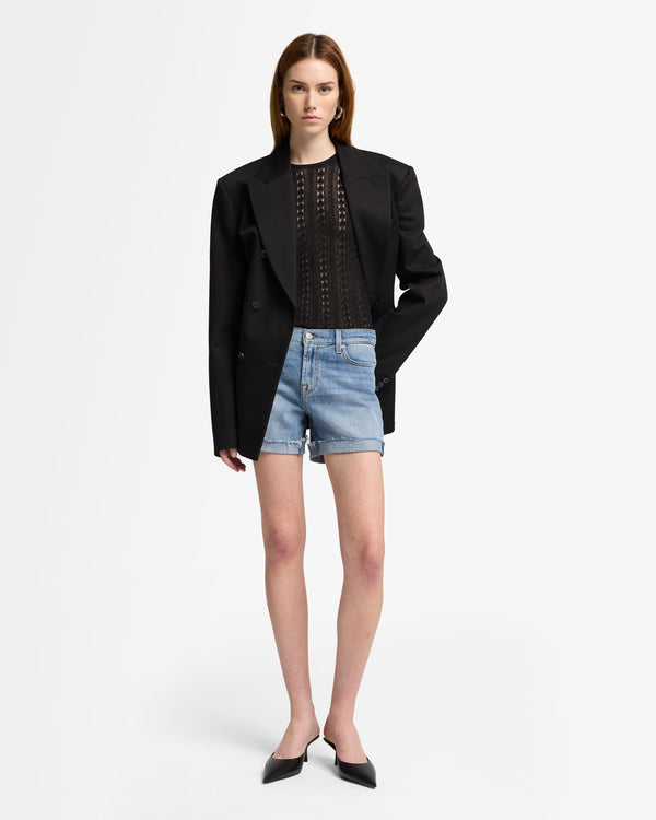 7 For All Mankind Mid Roll Short Shorts