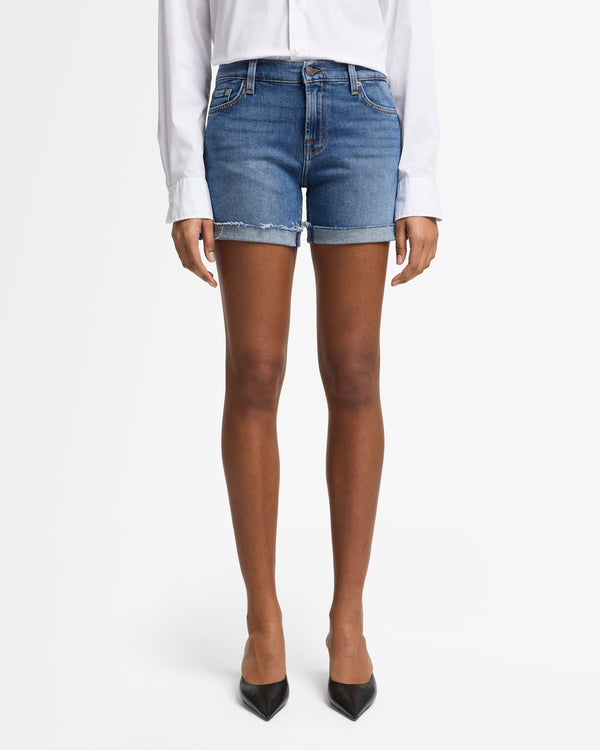 7 For All Mankind Mid Roll Short Shorts