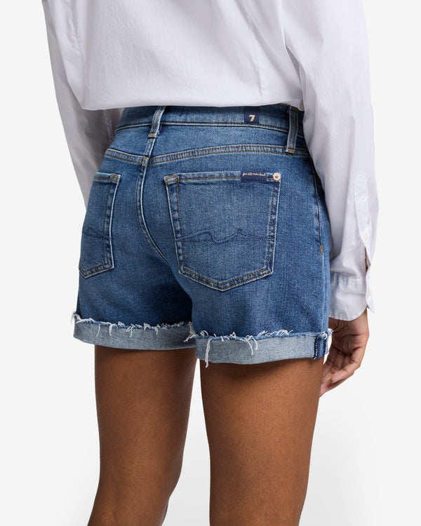 7 For All Mankind Mid Roll Short Shorts