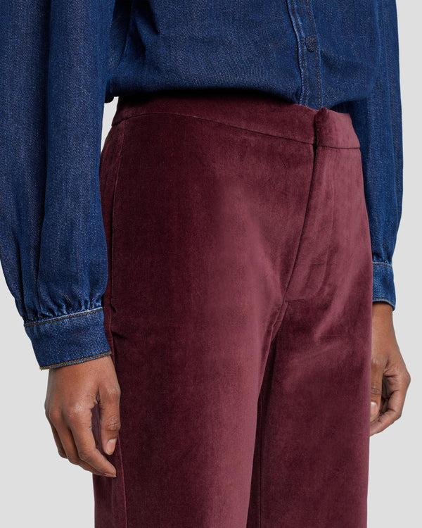 7 For All Mankind Modern Dojo Velvet Trouser Pants