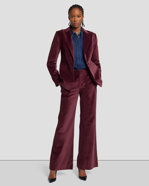 7 For All Mankind Modern Dojo Velvet Trouser Pants