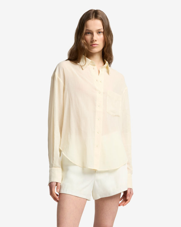 7 For All Mankind Oversize Button Down Shirt Tops