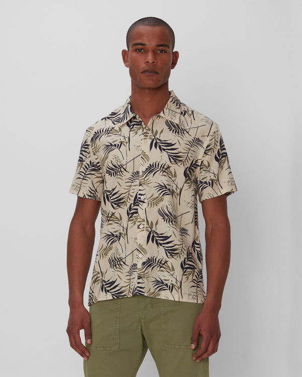 7 For All Mankind Palm Print Camp Shirt Shirts
