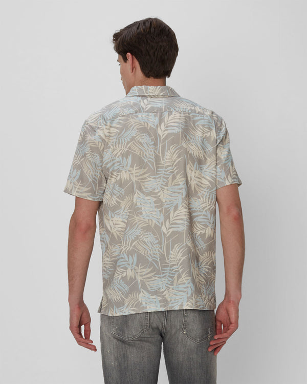 7 For All Mankind Palm Print Camp Shirt Shirts