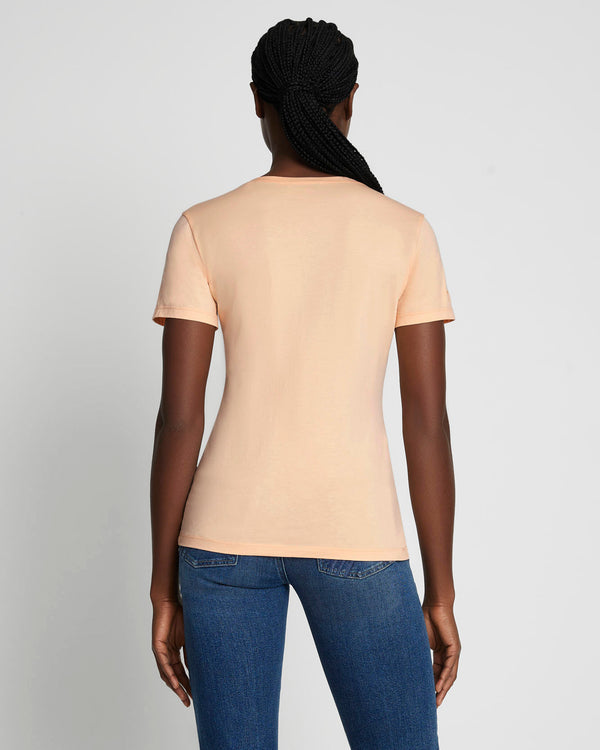 7 For All Mankind Pima Cotton Easy V-Neck Tee Tops