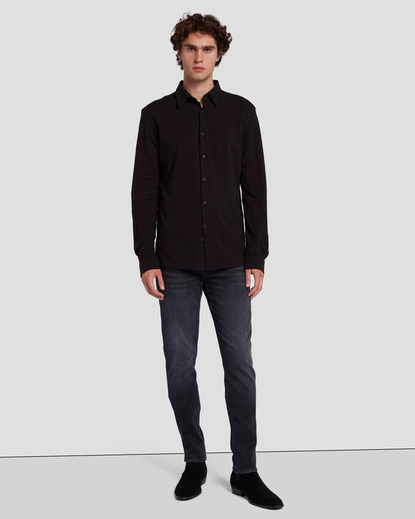 7 For All Mankind Pique Knit Button Down Shirts