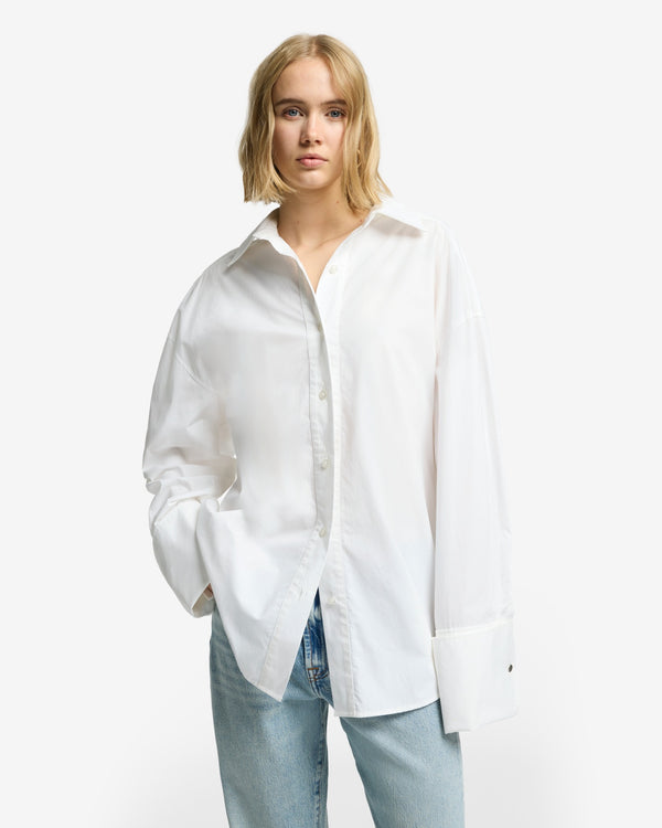 7 For All Mankind Poplin Oversized Shirt Tops