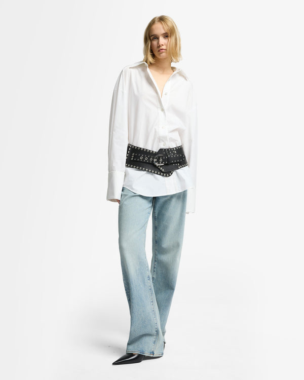 7 For All Mankind Poplin Oversized Shirt Tops