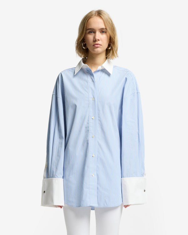 7 For All Mankind Poplin Oversized Shirt Tops