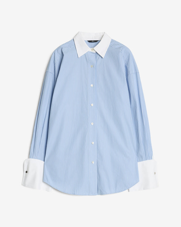 7 for all mankind Poplin Oversized Shirt Tops