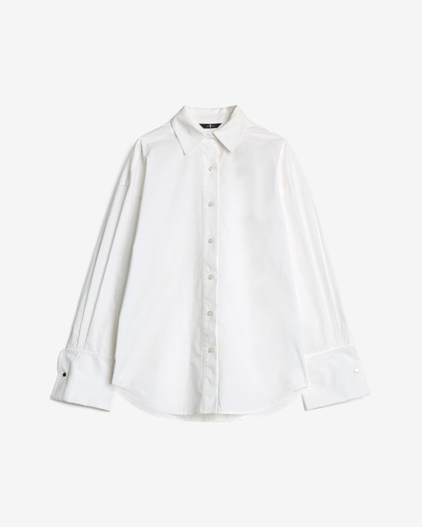 7 for all mankind Poplin Oversized Shirt Tops