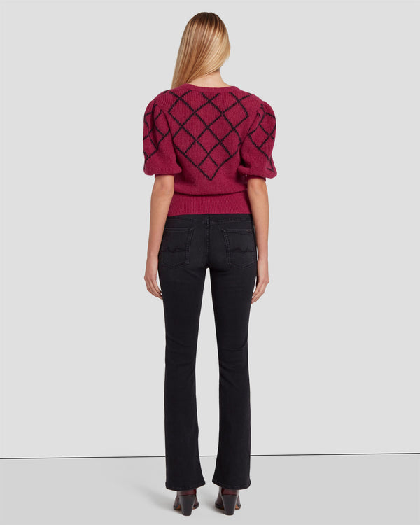 7 For All Mankind Puff Diamond Sweater Sweaters