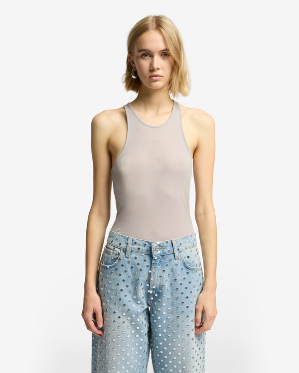 7 For All Mankind Racer Front Tank Tops