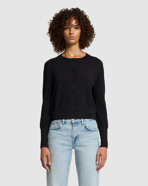 7 For All Mankind Ribbed Cardigan Sweaters