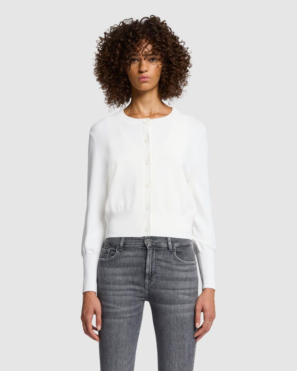 7 For All Mankind Ribbed Cardigan Sweaters
