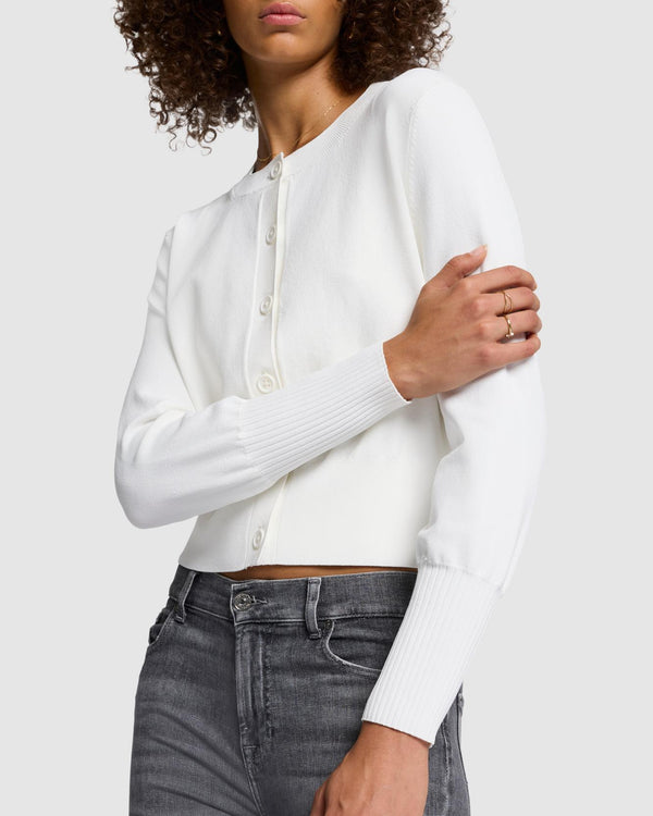 7 For All Mankind Ribbed Cardigan Sweaters