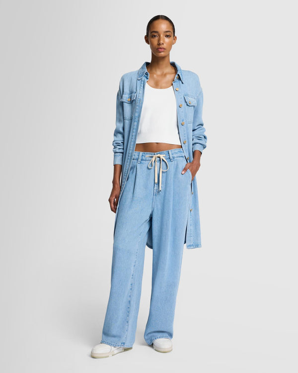 7 For All Mankind Ribbed Scoop Neck Top Sweaters