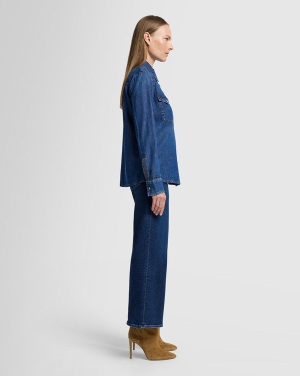 7 For All Mankind Rodeo Button Up Shirt Tops