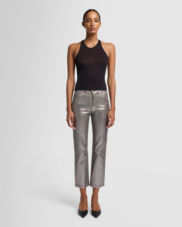 7 For All Mankind Sheer Racerback Tank Tops