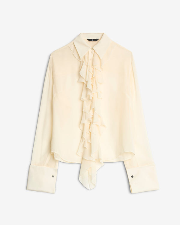 7 for all mankind Silk Ruffle Shirt Tops
