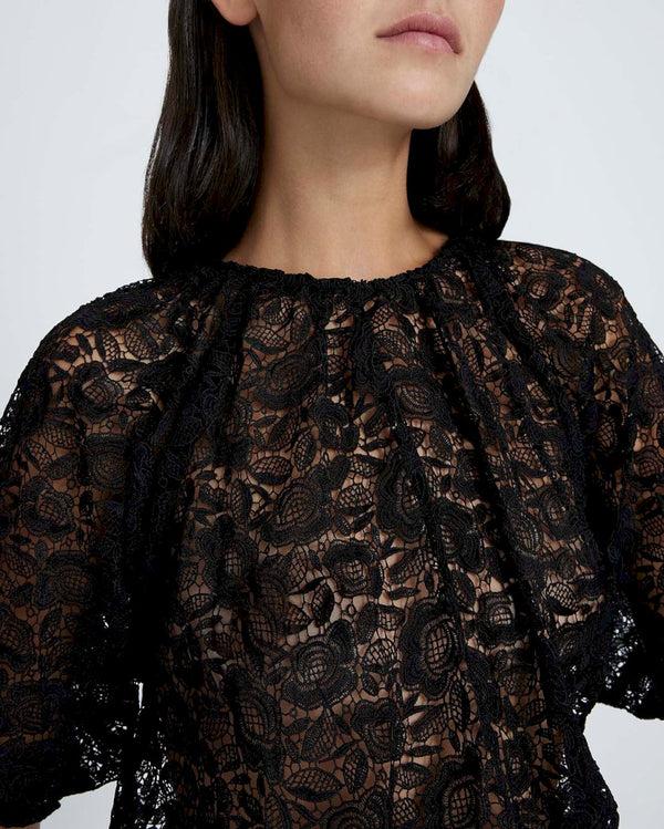 7 For All Mankind Soft Volume Lace Top Tops