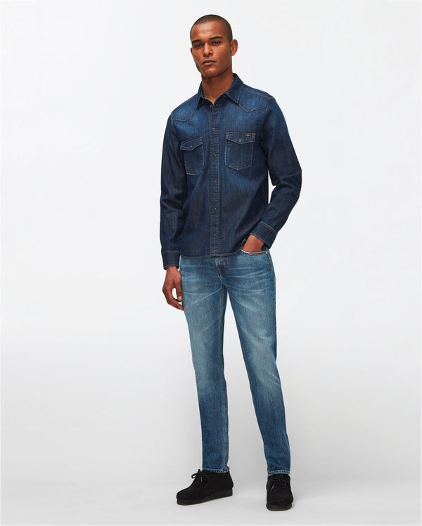 7 For All Mankind Stretch Tek Western Shirt Shirts