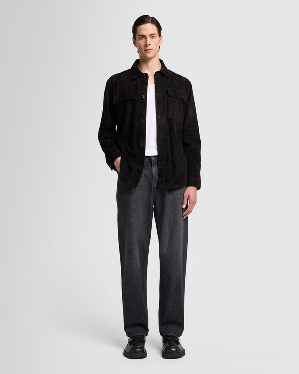 7 For All Mankind Suede Overshirt Jackets
